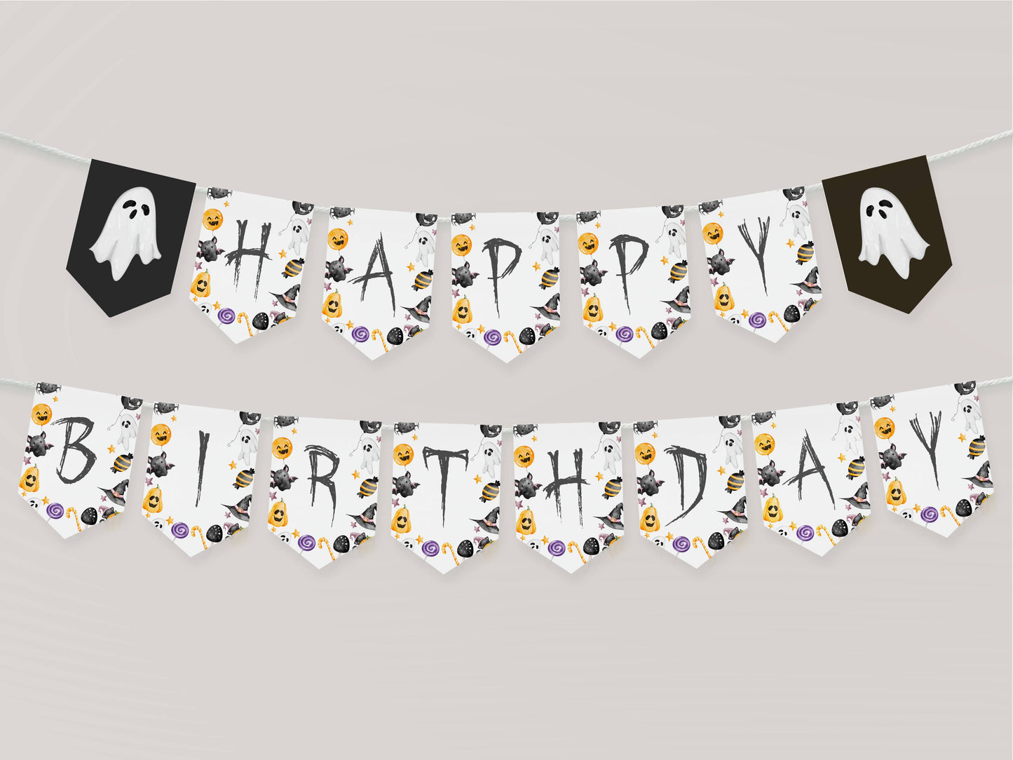 Kids Halloween Birthday Printable Bundle – Spooky and Fun Theme