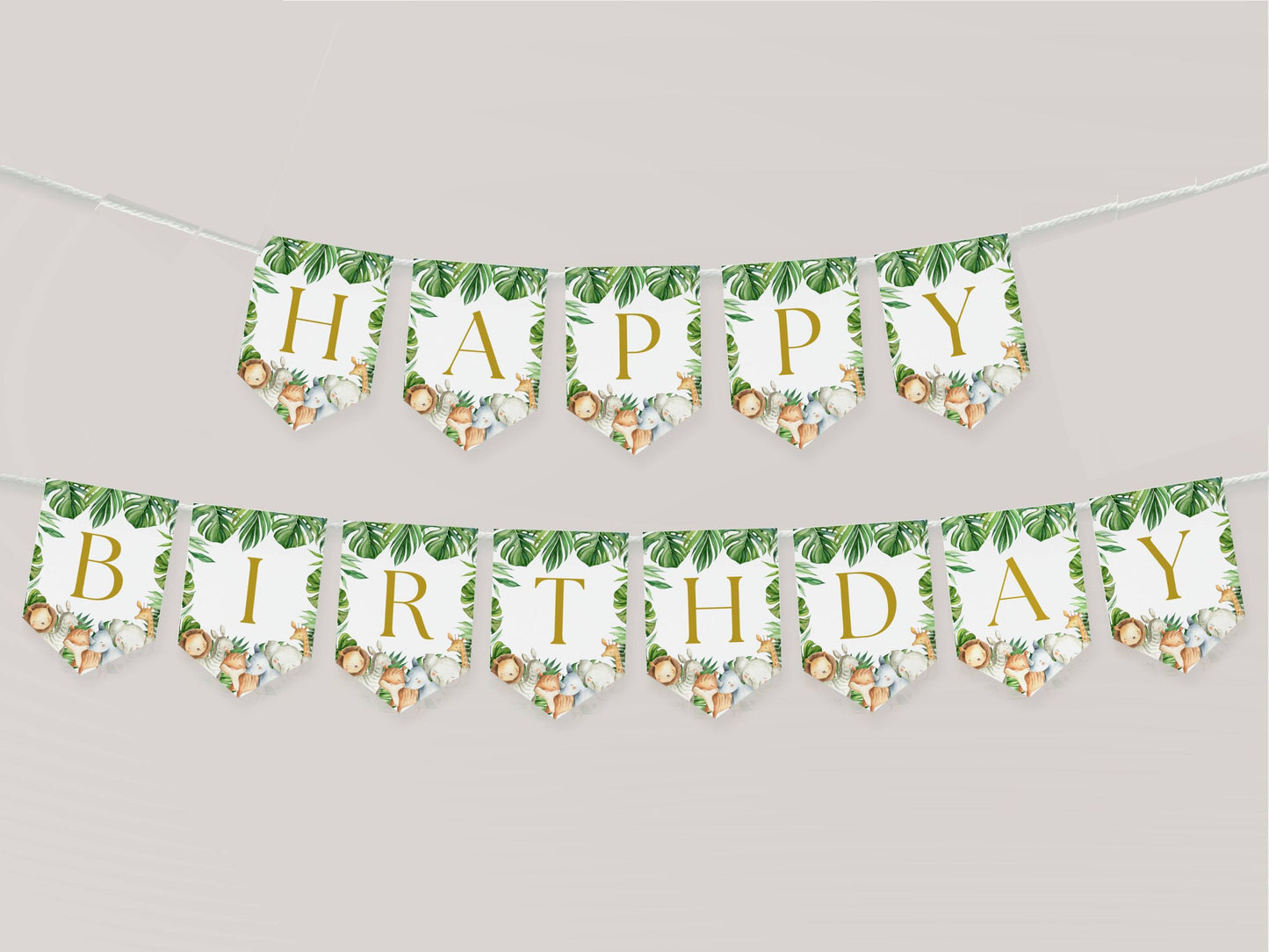 Safari Printable Bundle – Wild One and Safari Birthday Theme