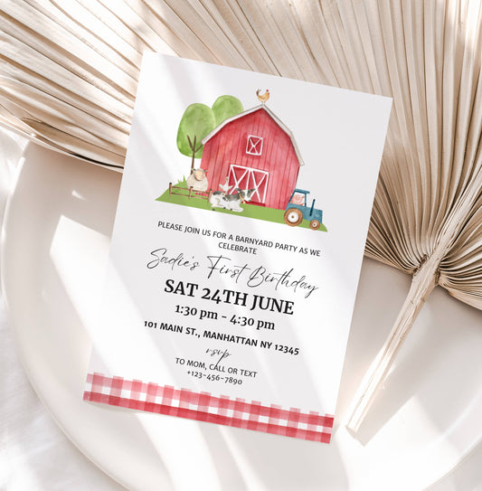 Farm Birthday Printable Bundle – Barnyard and Country Fun Theme