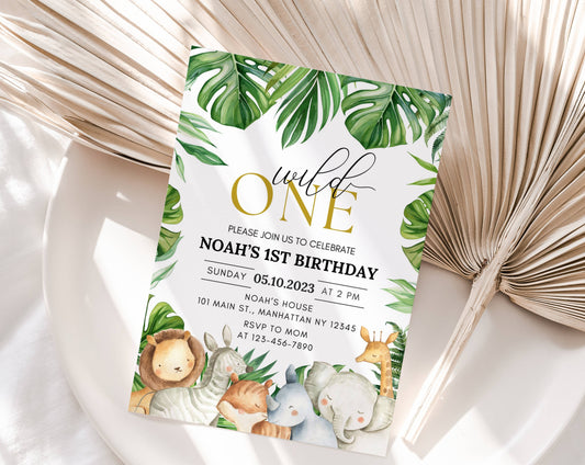 Safari Printable Bundle – Wild One and Safari Birthday Theme