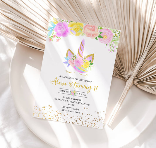 Unicorn Party Printable Bundle – Magical & Whimsical Theme