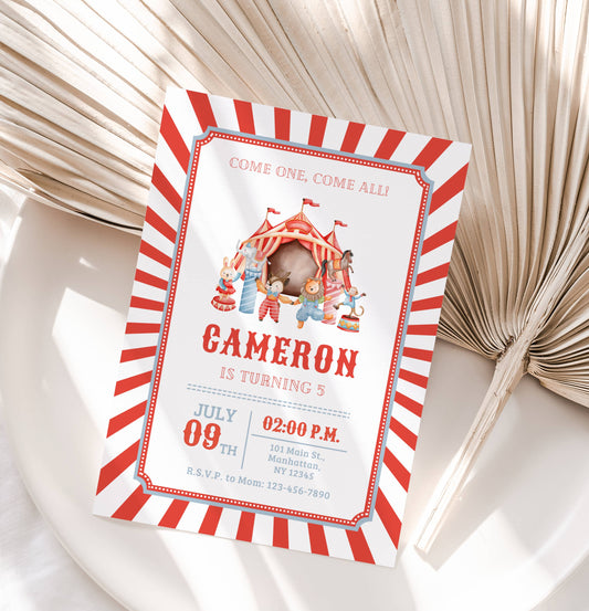 Circus Party Printable Bundle – Big Top and Carnival Theme