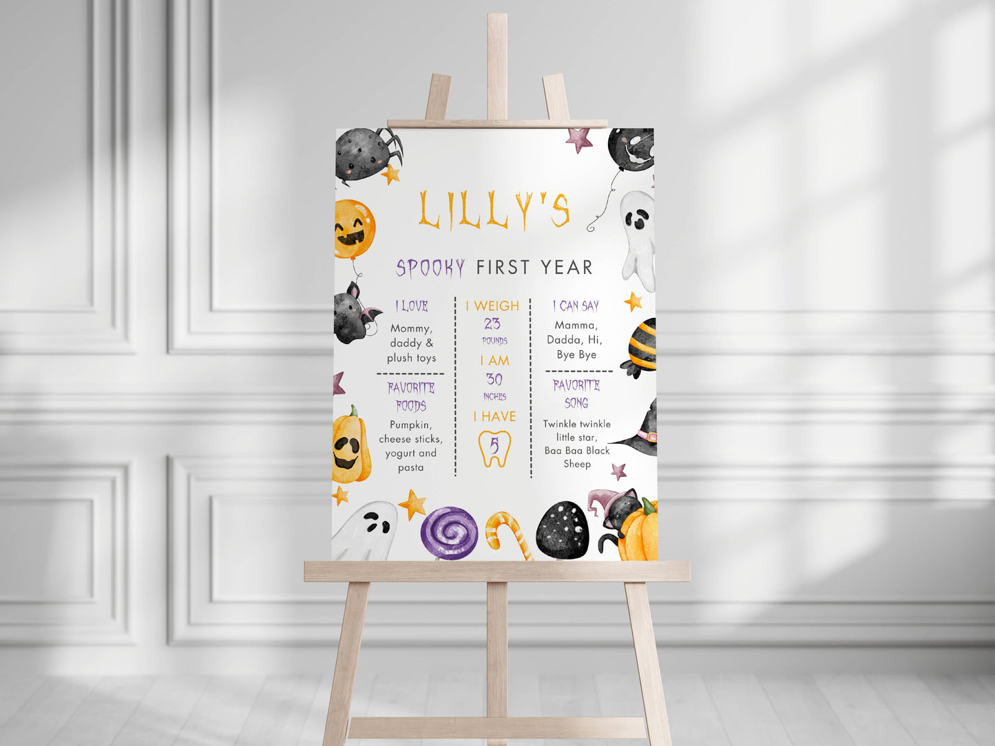 Kids Halloween Birthday Printable Bundle – Spooky and Fun Theme