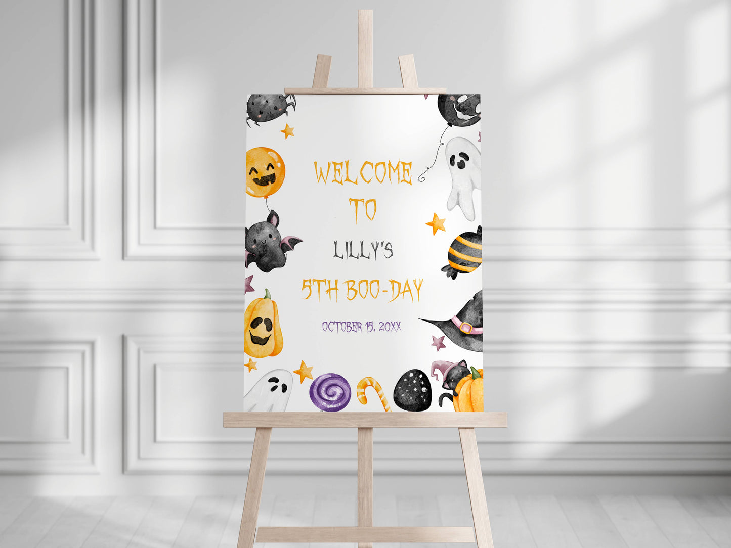 Kids Halloween Birthday Printable Bundle – Spooky and Fun Theme