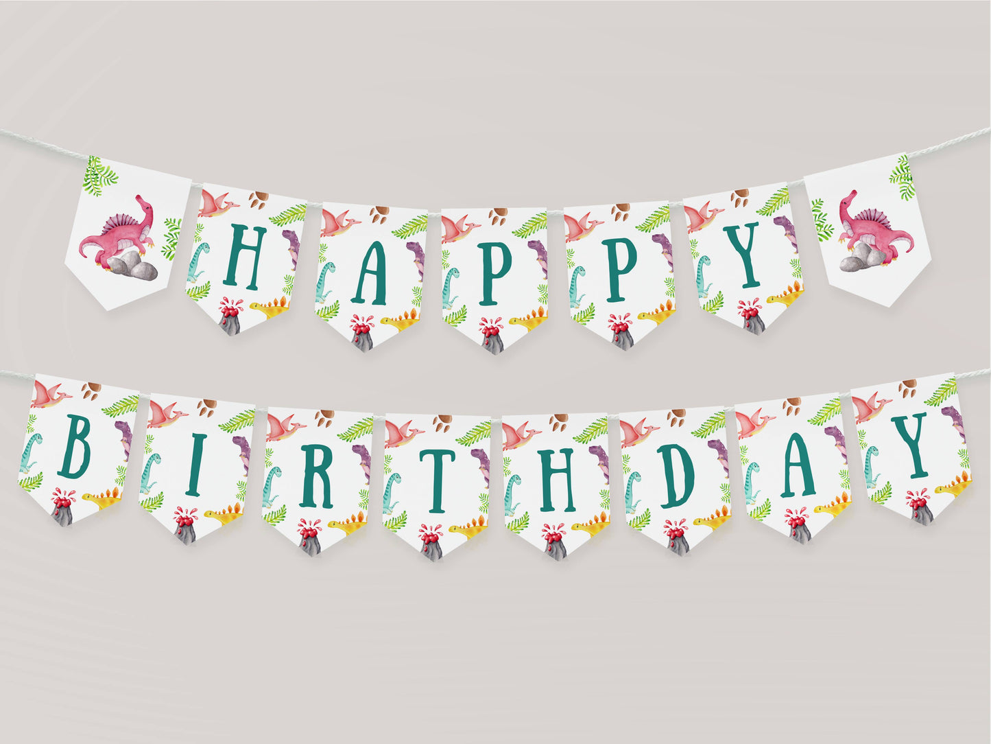 ROAR-some Dinosaur Birthday Party Printable Bundle – Printable Dinosaur Party Bundle for Kids