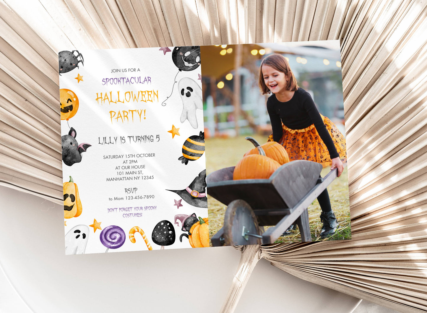 Kids Halloween Birthday Printable Bundle – Spooky and Fun Theme
